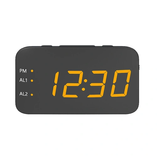 New Portable Mini Digital Alarm Clock Radio Usb Rechargeable Red Led Dual Alarm Radio Clock China Manufacturer