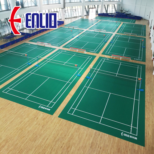 badminton match sports court floor