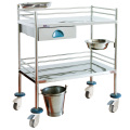 Hospital Stainless Steel Easy-optional Nursing Trolley