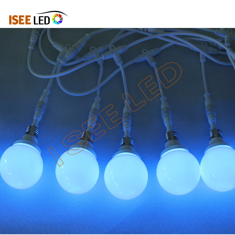 DMX 3D LED RGB బల్బ్ డిస్కో పిక్సెల్ స్ట్రింగ్