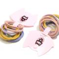 Multicolor Baby Girls Elastics Hair Ties No Metal Elastic Hair Bands Beauty Large No-damage Pastel Elastics Ponytail Holders