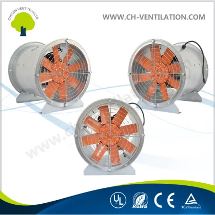 Axial Flow Ventilation Blower Fan with Aluminum Alloy Blades