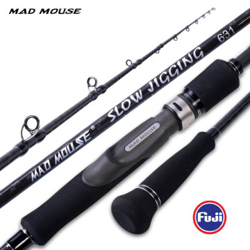Madmouse Japan Jigging Rods με τμήματα Fuji για αργή jigging, 6'3 '', 80-350g αλιευτική ράβδος αλμυρού νερού