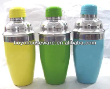 colour shaker bottle with logo printing