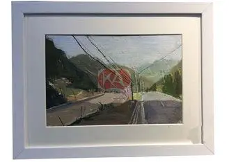 Art Gallery / Salon Decor Village abstrcat oil painting Fro