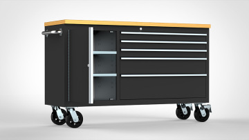 Safewell 60 Inch Black Pre-Coated Tool Cabinet