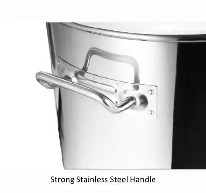 Stainless Steel Covered Stock Pot for steaming