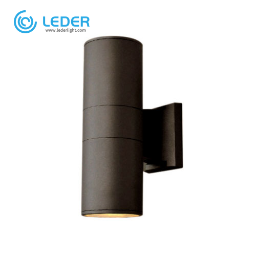 Luminária de parede externa LEDER Charcoal Grey Superstore 2 * 5W