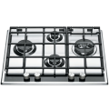 Hotpoint - Placas de cocción de acero inoxidable incorporadas Soportes de hierro fundido