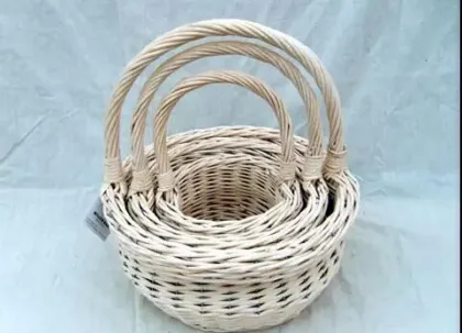 wicker flower basket