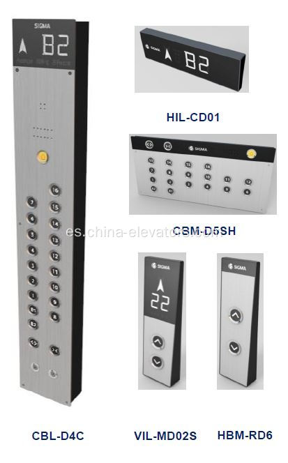 Linternas de pasillo COP LOP HPI para ascensores LG Sigma