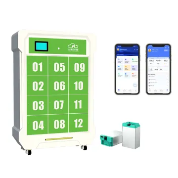Green-White Electric Vehicle Battery Swap cabinet