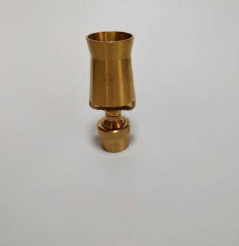 Cascade Ice Tower Brass Cedar Shape Spray Nozzle 360 Gear Drive Garden Sprinkler