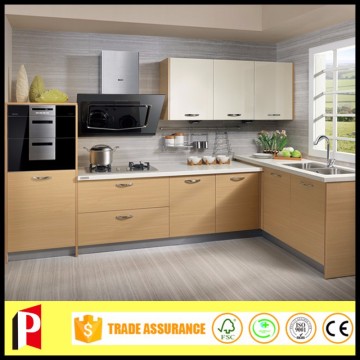 Eco-friendly kitchenette cheap kitchen cabinets melamine board on particleboard/plywood/mdf