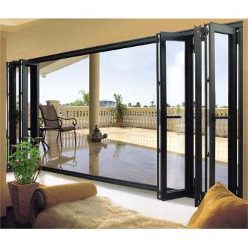 aluminium folding door Folding Patio Sound Heat Proof Folding Glass Doors Supplier
