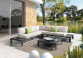 New-Design Curved Weiden Outdoor-Sofa-Set mit Kissen