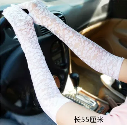 Favorable Long Lace Summer Car Driving gloves
