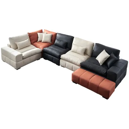 Nordic Solid Wood Seat Room Furniture Sofa Set