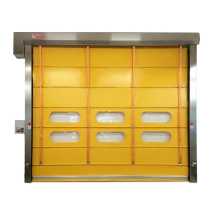 High speed stacking outside door