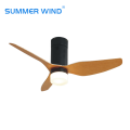 Top modern wooden black 52 inch ceiling fan