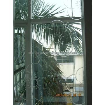 Grooved Glass CNC Pattern Carved as you request,2-6mm,CE/RoHS approval