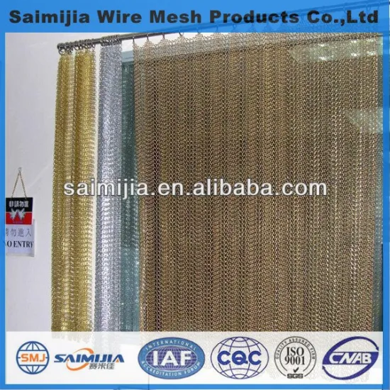 Easy to clean metal mesh shower curtain