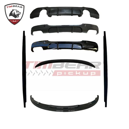 MP STYLE ABS PLASTIC BODY KIT FRONT LIP GRILLE SIDE SKIRT FOR BMW 3 SERIES E90 LCI