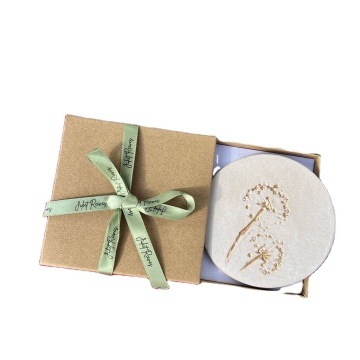 Unique Gold Wild Flower Glazed Ceramic Drink Coasters