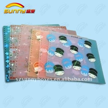 pp plastic notebook cover sheet