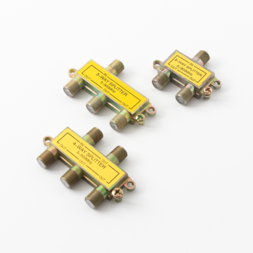 Indoor CatV 2-Way 10-2500MHz F Connector Splitter for Cable TV and Satellite