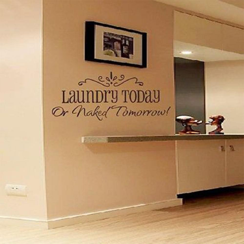 Wall Quote Laundry Today Wall Stickers