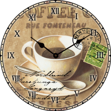 Coffee Craft MDF Wall Clock