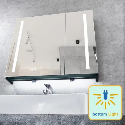 Smart LED Aluminum Mirror Cabinet for Bathroom