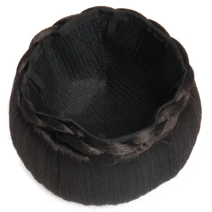 synthetic hair bun donut chignon dome hair