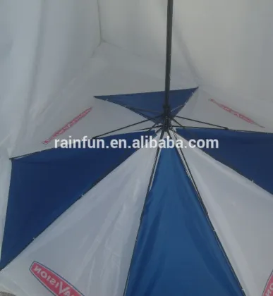 Windproof golf umbrella promotion umbrella blue and white umbrella