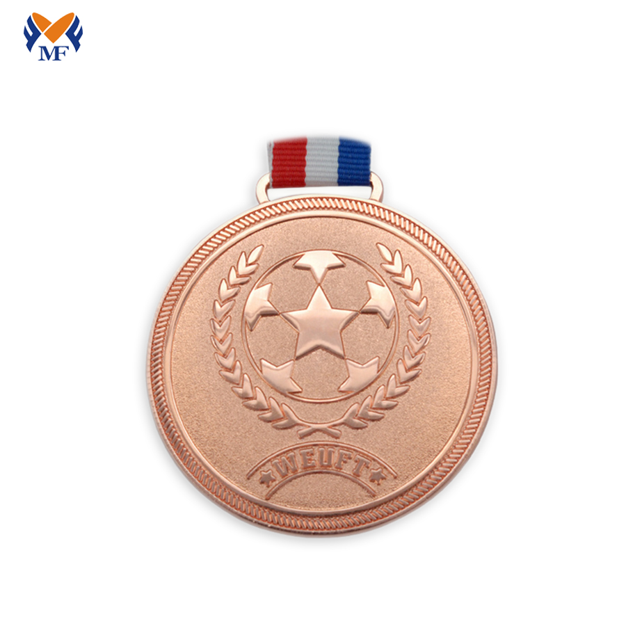 Voetbal koperen medaille match game voetbal