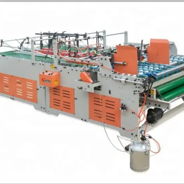 Semi-Auto Lock Bottom Folding Gluing Machine for Paperboard