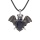 Blue Goldstone 13X18mm Cabs Antique Silver Alloy Antique Silver Alloy Bat Pendant for DIY Making Jewelry