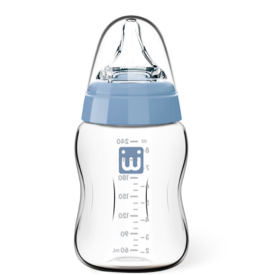 सेफ नर्सिंग बोतल चौडा घाँटी ग्लास खुवाउने बोतल