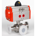 double acting actuated pneumatic control ball valve