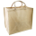 Oversize jute shopping bags put bread sticks,toast