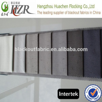 100% Polyester Slub Fabric Blackout Curtain Fabric for Hotel and Other Project