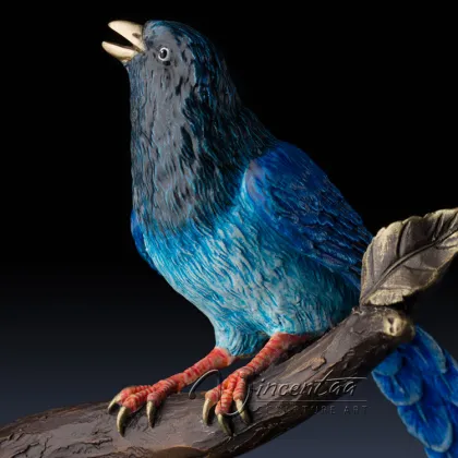 online shopping collectibles metal craft bronze magpie statue