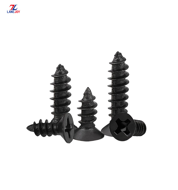 M1.2 M1.4 M1.7 Black Countersunk Head Self-tapping Screws