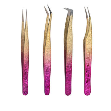 Professional Grade Lash Tweezers: Stainless Steel Tools for Volume Lash Extensions and Eyebrow Styling