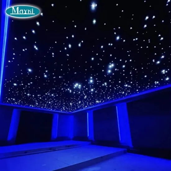 RGB Color Twinkle Starry Sky Fiber Optic Ceiling Light for Indoor Decoration