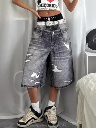 Custom Baggy Denim Shorts for Men - Unique Clothing Manufacturers