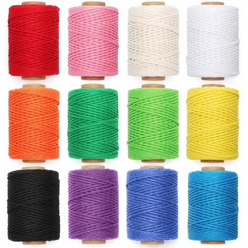 Colorful Macrame Cord String cotton twine DIY Crafts