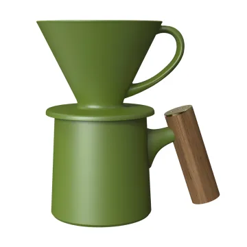 DHPO Ceramic Coffee Dripper - Simple Non-Electric Pour Over Brewer