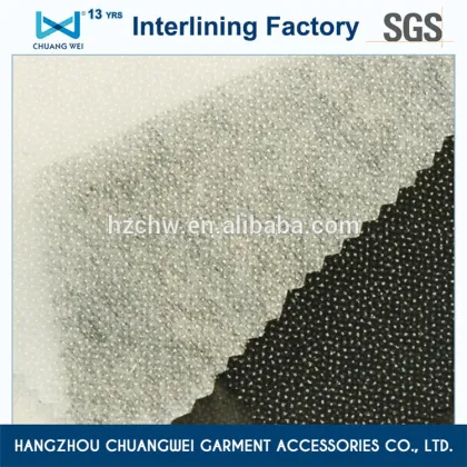 Hangzhou fusible non woven interlining,cloth interlining fabrics